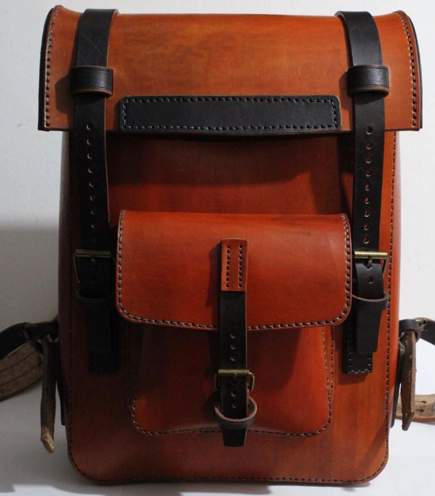 Mochila de vaqueta sales